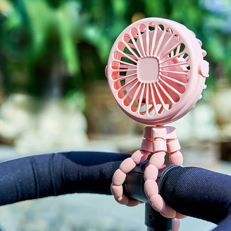 Ventilador Portátil para Carrinho de Bebês