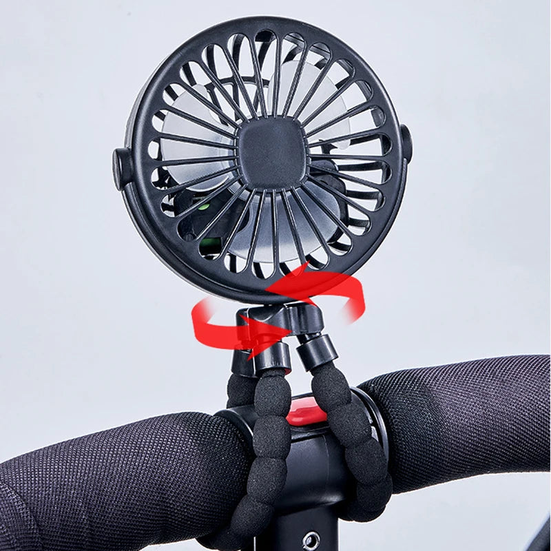 Ventilador Portátil para Carrinho de Bebês