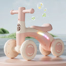 Bicicleta de Equilíbrio Infantil 4 Rodas Antitombo